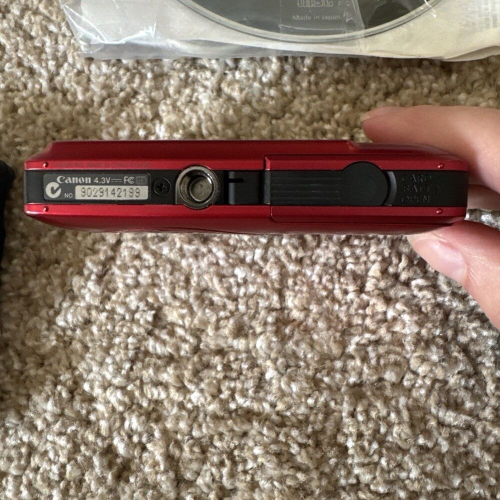 Canon PowerShot SD780 IS Digital ELPH 12.1MP Red Camera Tested Charger Battery C - Picture 8 of 9